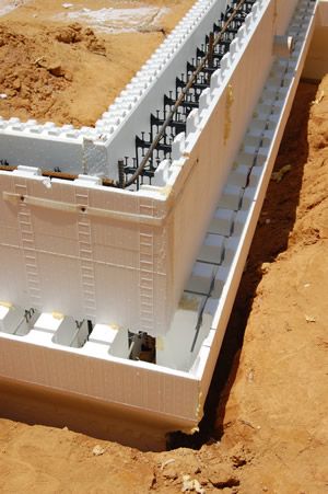 image of ICF foundation installation
